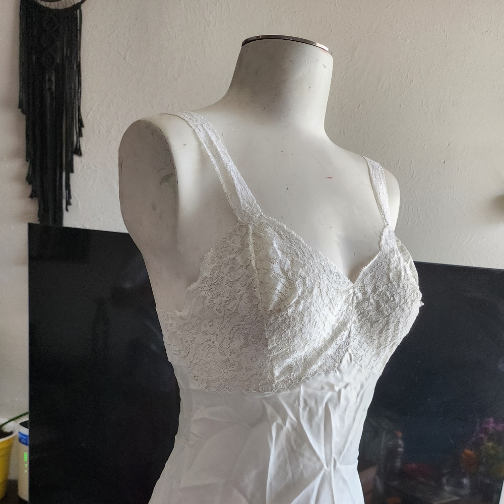 White Vintage Slip Dress